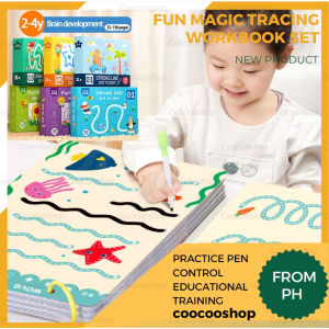 Kids Educational Books Kids Daily Training Exercises Card Reader Pen control training Puzzle Book