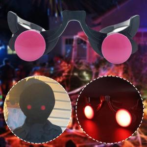 Halloween Horror Red Eye Glasses LED Luminous Glow Glasses Cosplay Anime Accessories Party Prop Carnival Masquerade Glasses