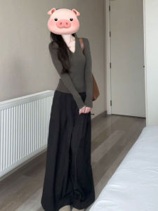 CHANGTONG | Retro Casual Lazy Style Two-Piece Outfit