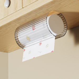 【Available】Kitchen Special Tissue Holder Punch-Free Wall-Mounted Roll Holder Rag Rack Roll Stand Toilet Paper Storage Rack