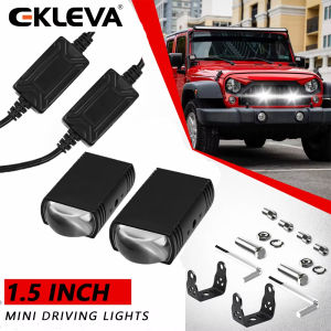 EKLEVA Additional Car Driving High/Low Len Fog Lamps Long Range Auxiliary Car Fog Light Super Brighter for ATV Car12V 24V