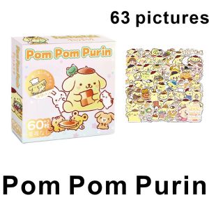 MINISO Sanrio Hello Kitty Anime Stickers Cute Cartoon Melody Kuromi Laptop Suitcase Sticker Kids Christmas Birthday Party Gift