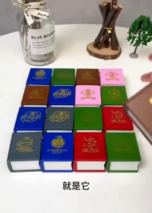 Rantai Kunci 3D Folding Pop-up Book Mini Keychain Great Wall Theme Foldable Mini Book Keyring Toy