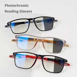 Photochromic TR90 Anti-blue Light Reading Glasses New Eyewear Men Women Sports Eyeglasses