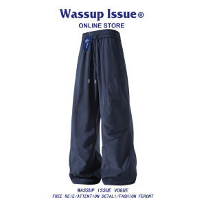 WASSUP ISSUE | Bộ Áo Khoác Mở Và Quần Rộng Phong Cách Thường Ngày Cho Mùa Xuân Thu