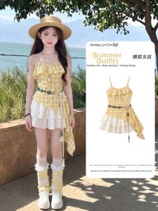SHANGLEXIONG | Summer Fashion New Girls Dress Set