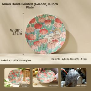 LOTUS BLUE | Multi-functional Lotus Design Ceramic Plate