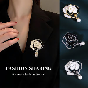Seeko Camellia Brooches Fashion accessories For Women Elegant Flower Pins