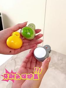 Adorable Animal-Themed Toothbrush Head CoverPortable Brush Protect Toothbrush Dust Cap Cover for Travel & Bathroom Organization