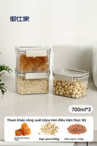 YUSHIJIA | Lọ Lưu Trữ Thực Phẩm Dạng Hạt Gia Vị Hạt Ngon Thực Phẩm Khô
