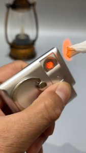 Mobile phone ring lighter Lighter Outdoor Safety Portable Mini igniter Artifact