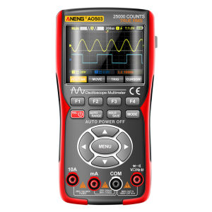 Digital Oscilloscope Multimeter Signal Generator 3.5inch Screen Display 2 Channel 50MHZ True RMS Multimeter 25000 Counts