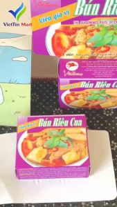 2 gói gia vị cô đặc nấu bún riêu cua cực ngon (1gói/4 viên)