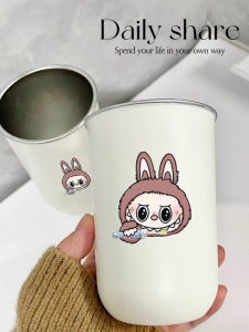 Labubu Anti-Mold Antibacterial Toothbrush Cup Mouthwash Cup Brushing Cup Child 2025 New Bathroom High Aesthetic Value