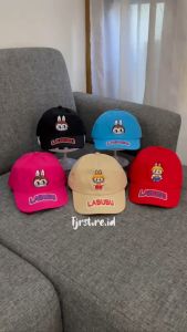 Topi Anak Labubu Motif Bordir Untuk Anak Laki-Laki Perempuan Terbaru Kekinian