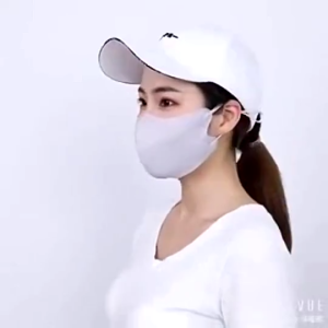 หน้ากากผ้าไหมน้ำแข็งฤดูร้อนสำหรับผู้หญิง / หน้ากากกันแดดป้องกันรังสียูวีแบบปรับได้ / หน้ากากกันแดดสำหรับวิ่งแบบระบายอากาศได้สำหรับทั้งชายและหญิง / หน้ากากขี่มอเตอร์ไซค์กันแดดกลางแจ้ง