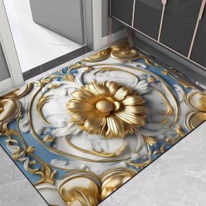 VIKAMA Diatomite Quick Dry Bath Mat Non-Slip Absorbent Rug Soft Door Mat for Kitchen Entryway Bathroom Bedroom Home