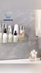 WESHOP88 Acrylic Toilet Storage Rack Wall Mounted Kitchen Storage Organizer