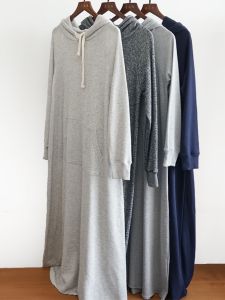 ชุดเดรสยาวแขนยาวสไตล์ญี่ปุ่นสำหรับผู้หญิง ทรงหลวม ฤดูใบไม้ผลิและฤดูใบไม้ร่วง เสื้อสเวตเตอร์ ชุดเดรส กระโปรงทรงเอ ปกติ