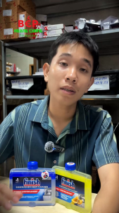 Finish – Nước vệ sinh máy rửa chén – Làm sạch khoang – Loại bỏ cặn vôi mùi hôi - An toàn