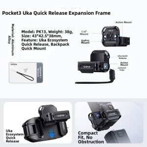 Ulanzi | Easy Install DJI Pocket Camera Accessories Backpack Mounting Neck Brace Mount Quick Shoot Bracket