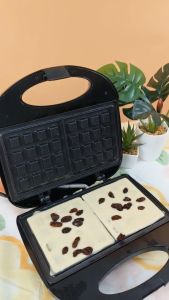 Sohef Mall เครื่องทำวาฟเฟิล เครื่องทำวาฟิล750W วาฟเฟิล เครื่องวาฟเฟิล ขนมรังผึ้ง ทำแซนวิส เครื่องอบวาฟเฟิล ​เครื่องทำขนม เตาทำวาฟเฟิล เครื่องทำวัฟเฟิล เครื่องปิ้งขนมปังอัต เครื่องอบแซนวิช เครื่องทำแซวิช เครื่องทำครอฟเฟิล