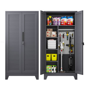 Outdoor Garden Tool Storage Cabinet Waterproof Sun Protection Fishery Equipment Organizer Courtyard Broom Hole Board Household Cabinet