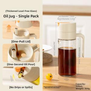 Non-sticking Soy Sauce Glass Oil Bottle