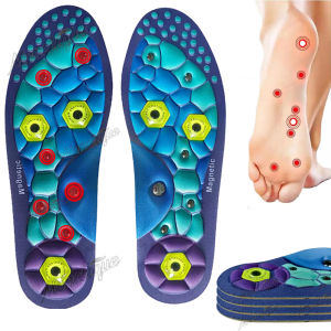 Magnetic Comfortable Acupoint Massage Insoles Arch Support Orthopedic Insole EVA Foot Massage Sports Insoles for Camping Travel