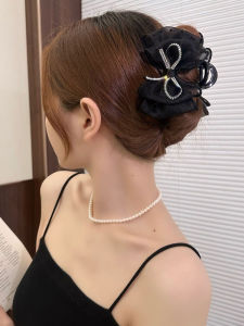 Purple Rice Brand New Elegant Butterfly Knot Net Yarn Bobbing Clip Freshly Baked Sweet Style Hair Accessories