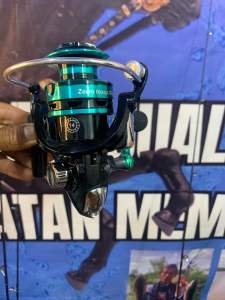 Reel spining zorro cliker metal spool anti karat