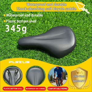 Plselis Thick Soft Sponge Road Bike Seat Waterproof Light Bike Seat Weight 345g Bicycle Saddle Riding Equipment.