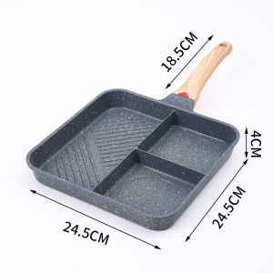 Multifunctional Three-in-One Stone Coated Sectioned Pan