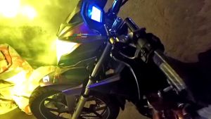 LED Motorcycle Headlight White/Yellow with accessories H4/ H6/XP15  Made in Thailand