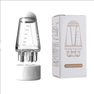 หวีทาหนังศีรษะแบบพกพา - หวีนวดขนาดเล็กพร้อมที่นำน้ำมันหอมระเหย พลาสติก อุปกรณ์ดูแลเส้นผม หวีนวดหนังศีรษะ