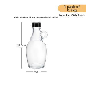 Sesame and Tea Oil Refillable Glass Oil Bottle