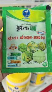 phân bón hòa tan cao cấp CON CÒ SUPERTAN XANH công nghệ TURBOMIX gói 1 bình 25 lít