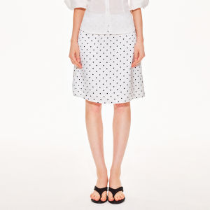 Apea | Vinegar Acetate Satin Dotted Half Skirt