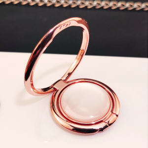 Portable Rotatable Mobile Phone Holder Cat Eye Stone Ring Stand Double Ring Desktop Support Bracket Universal Multi-Function Foldable Glue Back Cover