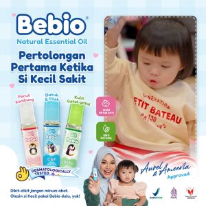 Paket A BEBIO Tummy + Itchy Free Holder - Essential Oil Bayi dan Anak