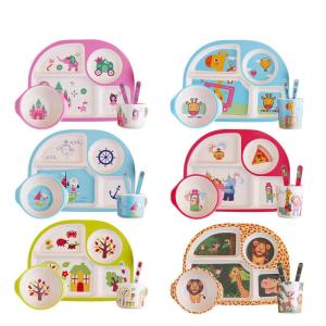 Child Meal Set Divided Plate Feeding