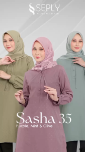 TUNIK SEPLY SASHA 35 ATASAN WANITA TERBARUU DAILY KASUAL KEKINIAN KONDANGAN KULIAH TERMURAH