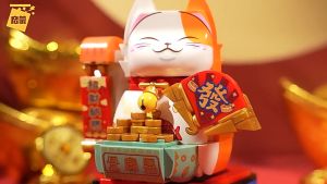 Mèo Thần Tài Mô Hình Lắp Ráp Mô Hình Mèo Thần Tài Mèo Vẫy Tay