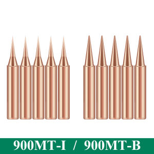 5Pcs 900M-T-I 900M-T-B Copper Soldering Iron Tips Lead-free Welding Solder Tip 933.907.951 Welding Equipment Soldering Supplies