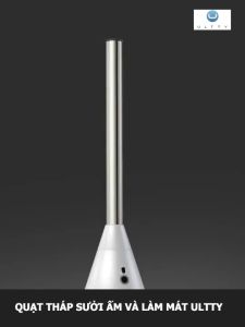 Quạt Sưởi Ấm ULTTY SKJ-CR018H Quạt Làm Mát Chất Liệu Sưởi Gốm Ceramic Không Đốt Cháy Oxy Không Khô Da Tự Động Tắt Khi Quá Nhiệt Nhập Đức Bảo Hành 12 Tháng