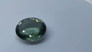 Natural Uruguay Green Amethyst 23.94 Cts. Oval Cut Eye Clean Grade Loose Gemstone
