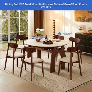 Adjustable Round Dining Table