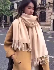 Syal Korea Cashmere Thin Immitation Musim Dingin & Semi / Pashmina / Kerudung