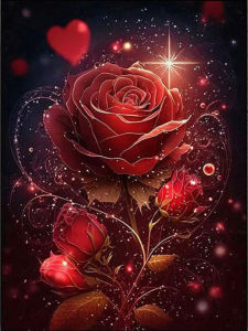 HUACAN Full Diamond Mosaic Rose Diamond Embroidery Flower Art New Arrivals Gift Decorative Paintings