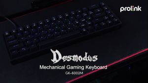 Bàn phím cơ PROLiNK GK6002M (Blue Switch) LED RGB 16 triệu màu Full N-Key Rollover Anti Ghosting cho tuyển thủ Esport
